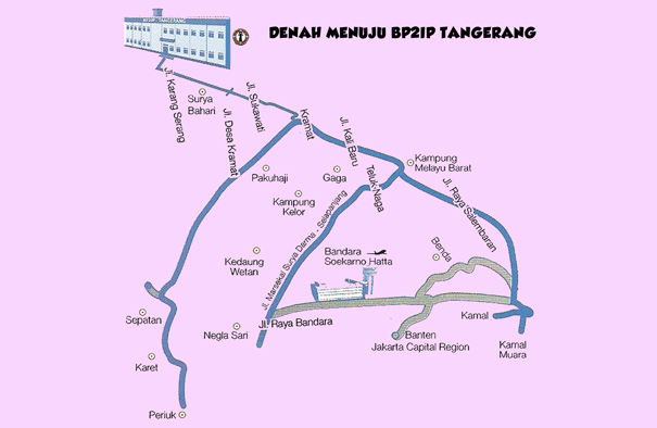 Denah lokasi BP2IP Tangerang